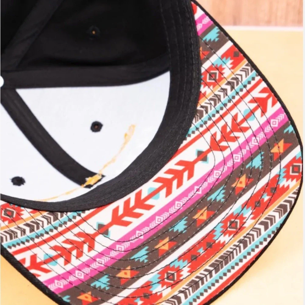 Black‎ and Yellow Cowgirl Hat with Western Flair
